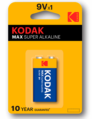 pilas alcalinas Kodak MAX 9V